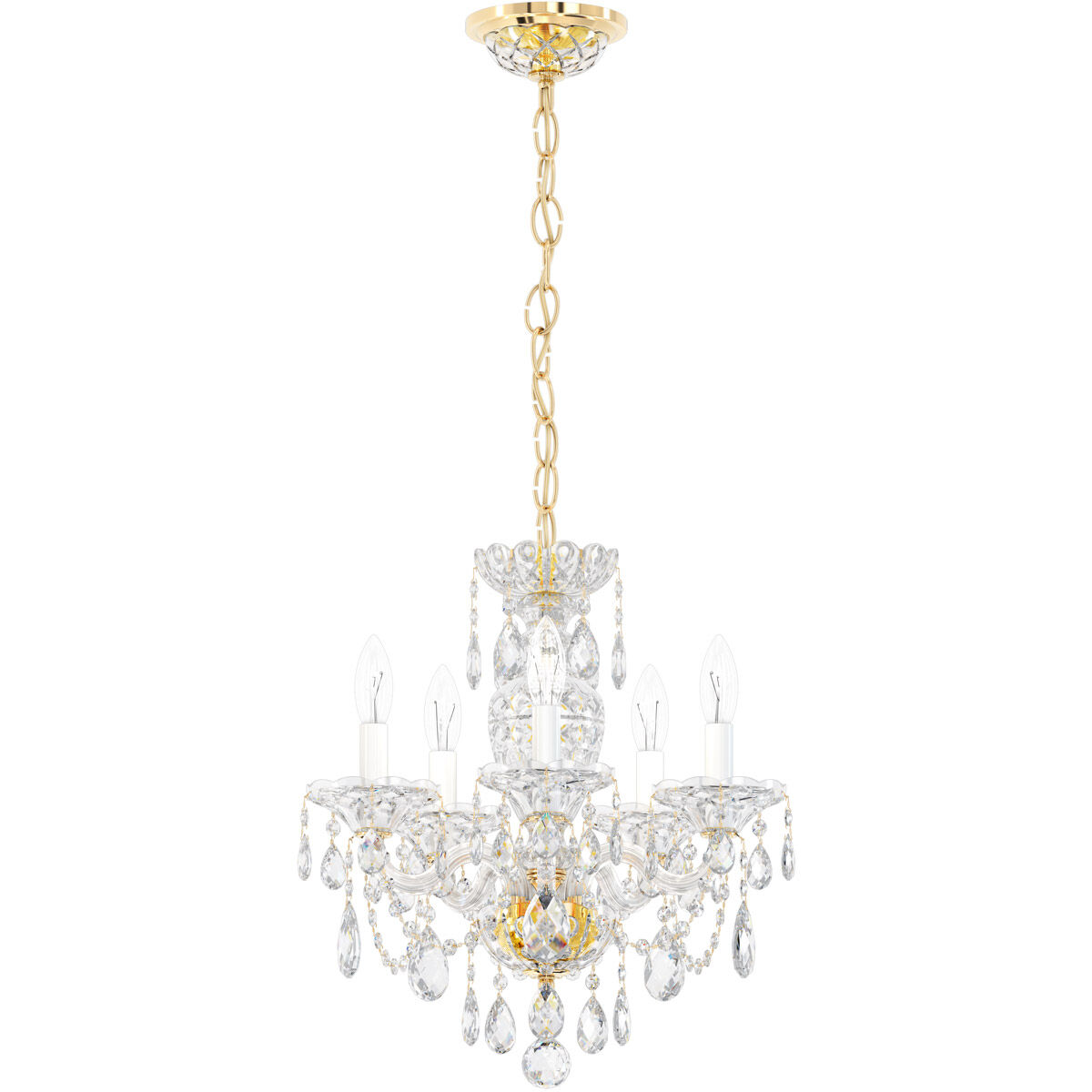 Sterling 5 Light 16 inch Aurelia Chandelier Ceiling Light in Heritage