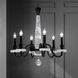 Signature Amadeus 6 Light 27 inch Matte Black Chandelier Ceiling Light, Schonbek Signature