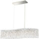 Sarella 7 Light 32.5 inch Antique Silver Linear Pendant Ceiling Light in Radiance