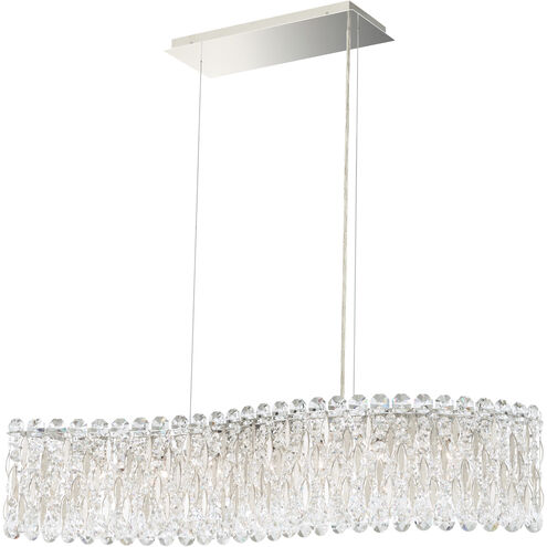 Sarella 7 Light 32.5 inch Antique Silver Linear Pendant Ceiling Light in Radiance