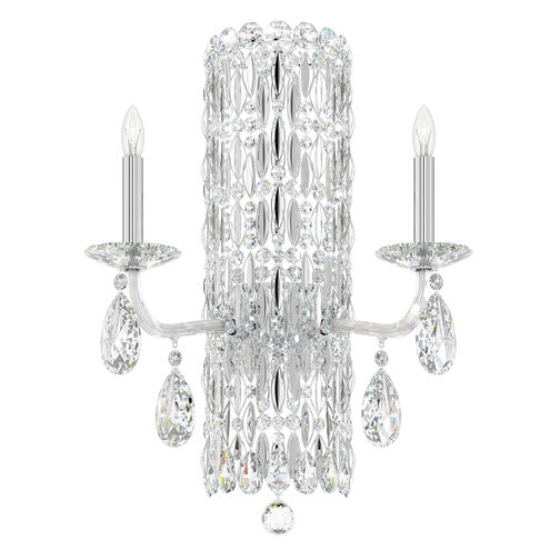 Siena 2 Light 10 inch Polished Stainless Steel Wall Sconce Wall Light in Radiance