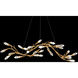 Secret Garden LED 56 inch French Gold Linear Pendant Ceiling Light, Schonbek Signature