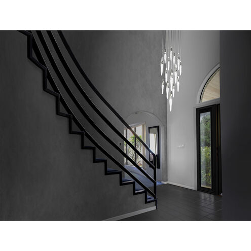 Kindjal LED 23 inch Polished Nickel Multi-Light Pendant Ceiling Light, Beyond
