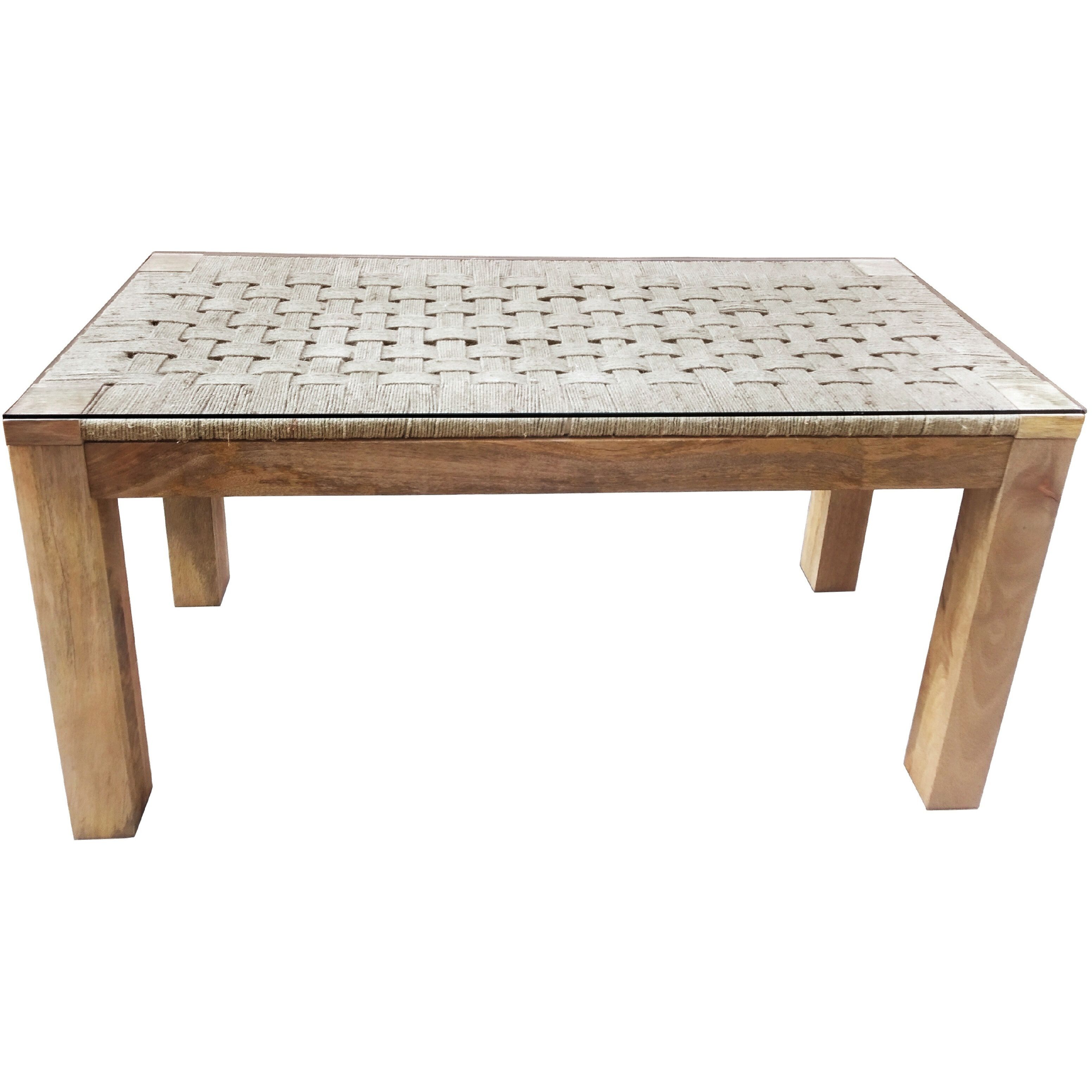 Anita 24 inch Brown and Clear Dining Table