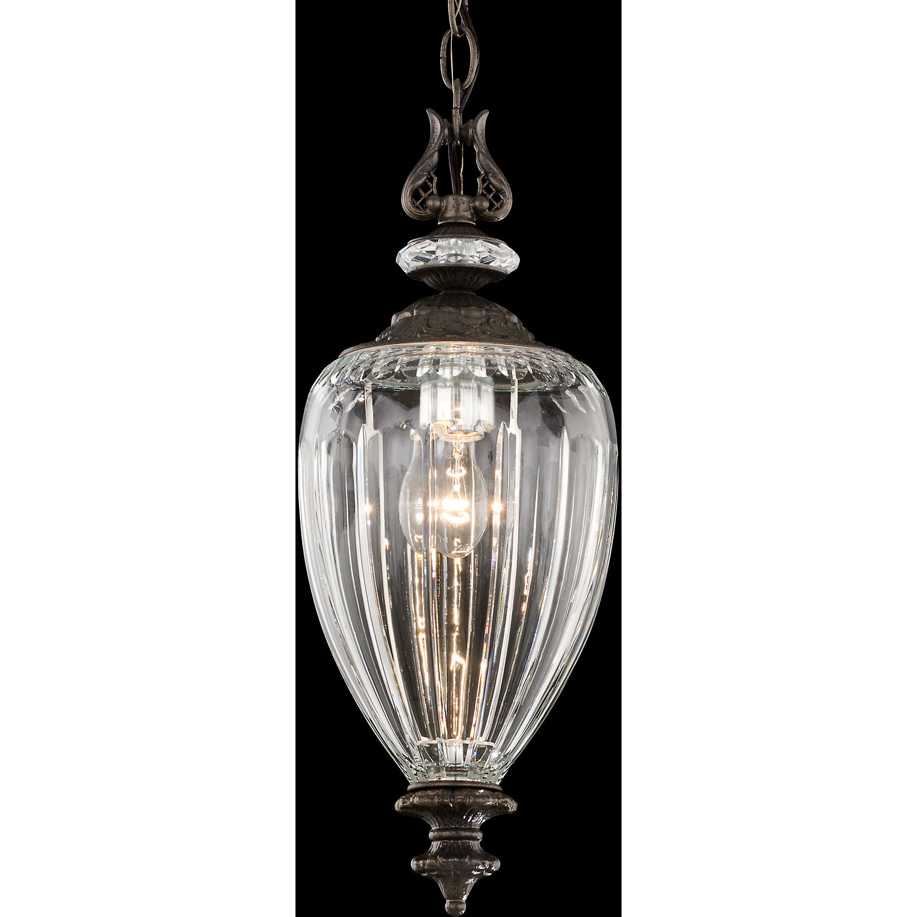 Signature Dyana 1 Light 8 inch Heirloom Bronze Mini Pendant Ceiling Light, Large Urn
