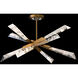 Beyond Solitude LED 28.5 inch Aged Brass Pendant Ceiling Light