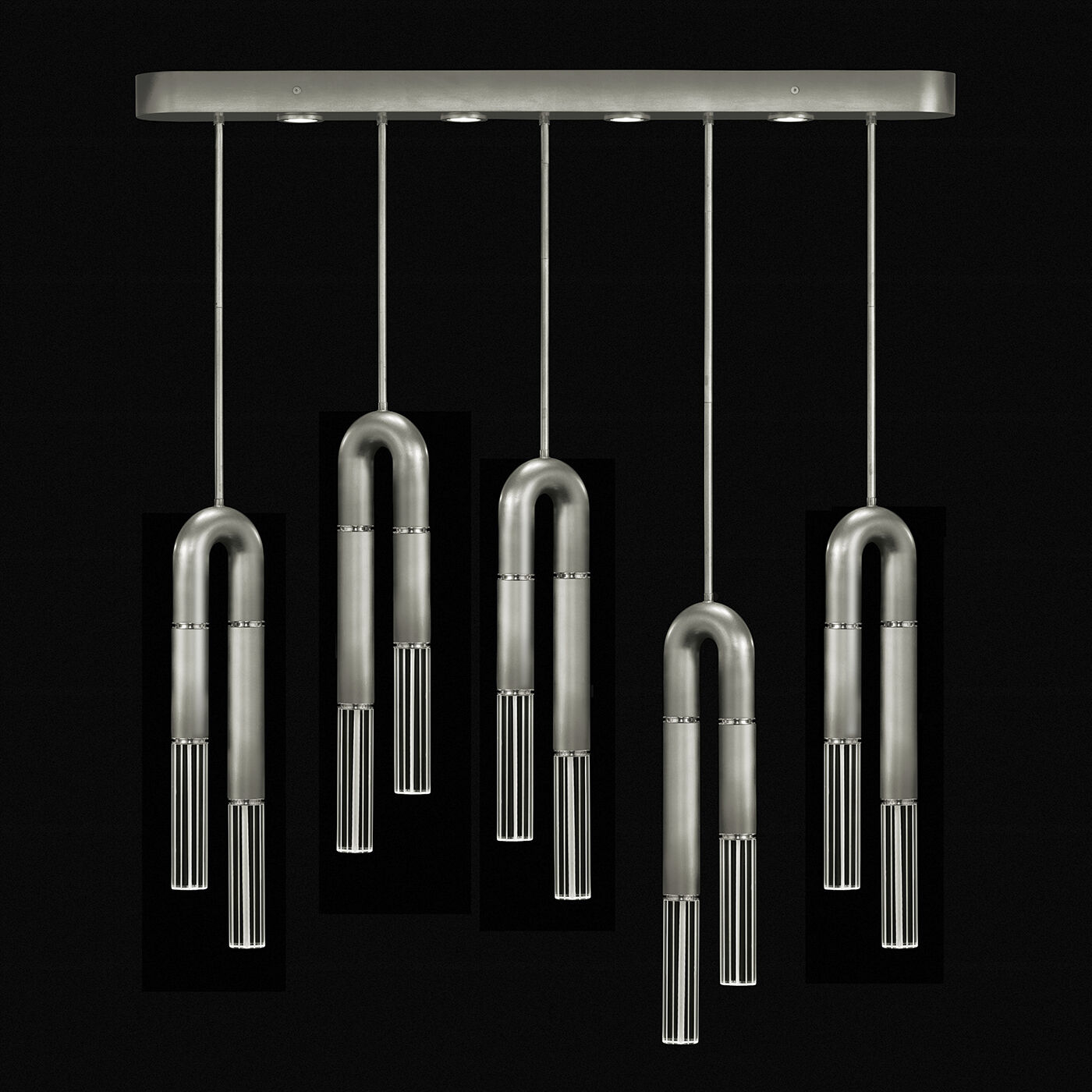 Antonia LED 51.5 inch Silver Pendant Ceiling Light