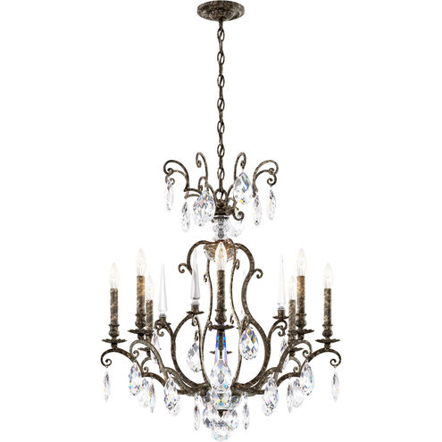 Renaissance Nouveau 8 Light 32 inch Heirloom Bronze Chandelier Ceiling Light, Adjustable Height