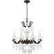 La Scala 8 Light 25 inch Heirloom Bronze Chandelier Ceiling Light in Heritage, Heirloom Bronze Cast