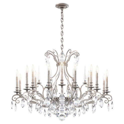 Renaissance Nouveau 18 Light 40 inch Antique Silver Chandelier Ceiling Light, Adjustable Height