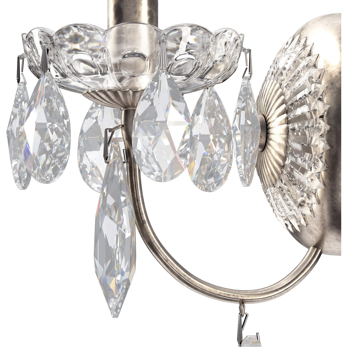 Century 1 Light 6 inch Antique Silver Wall Sconce Wall Light