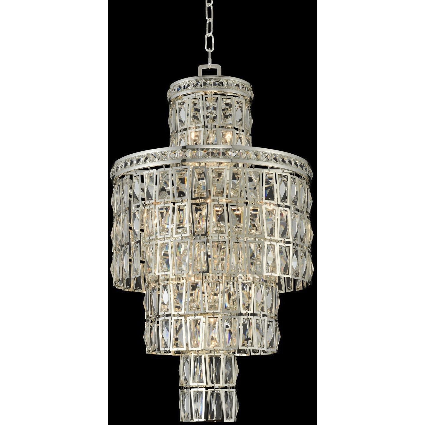 Kasturi 13 Light 18 inch Silver Flush Mount Ceiling Light