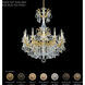 La Scala 12 Light French Gold Chandelier Ceiling Light in Radiance