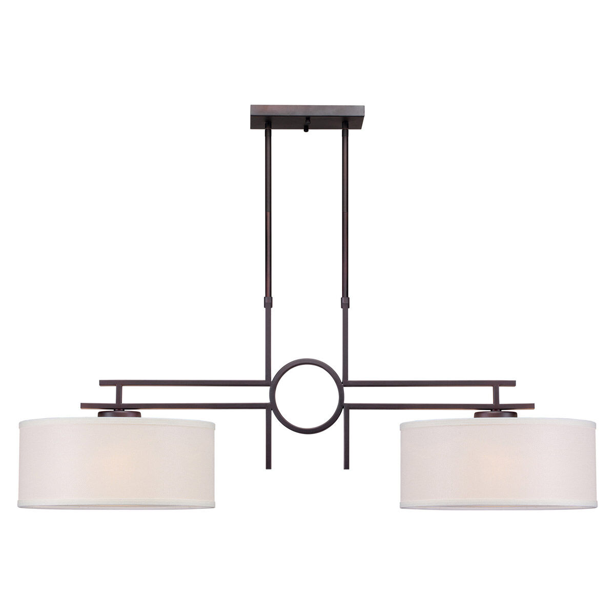 Signature 2 Light 42 inch Antique Bronze Island Pendant Ceiling Light