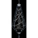 Forever Eternity LED 65 inch Black Pendant Ceiling Light in Clear Radiance Crystal and Gold Pearl