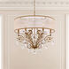 Filigrae 6 Light 24 inch Etruscan Gold Chandelier Ceiling Light in White