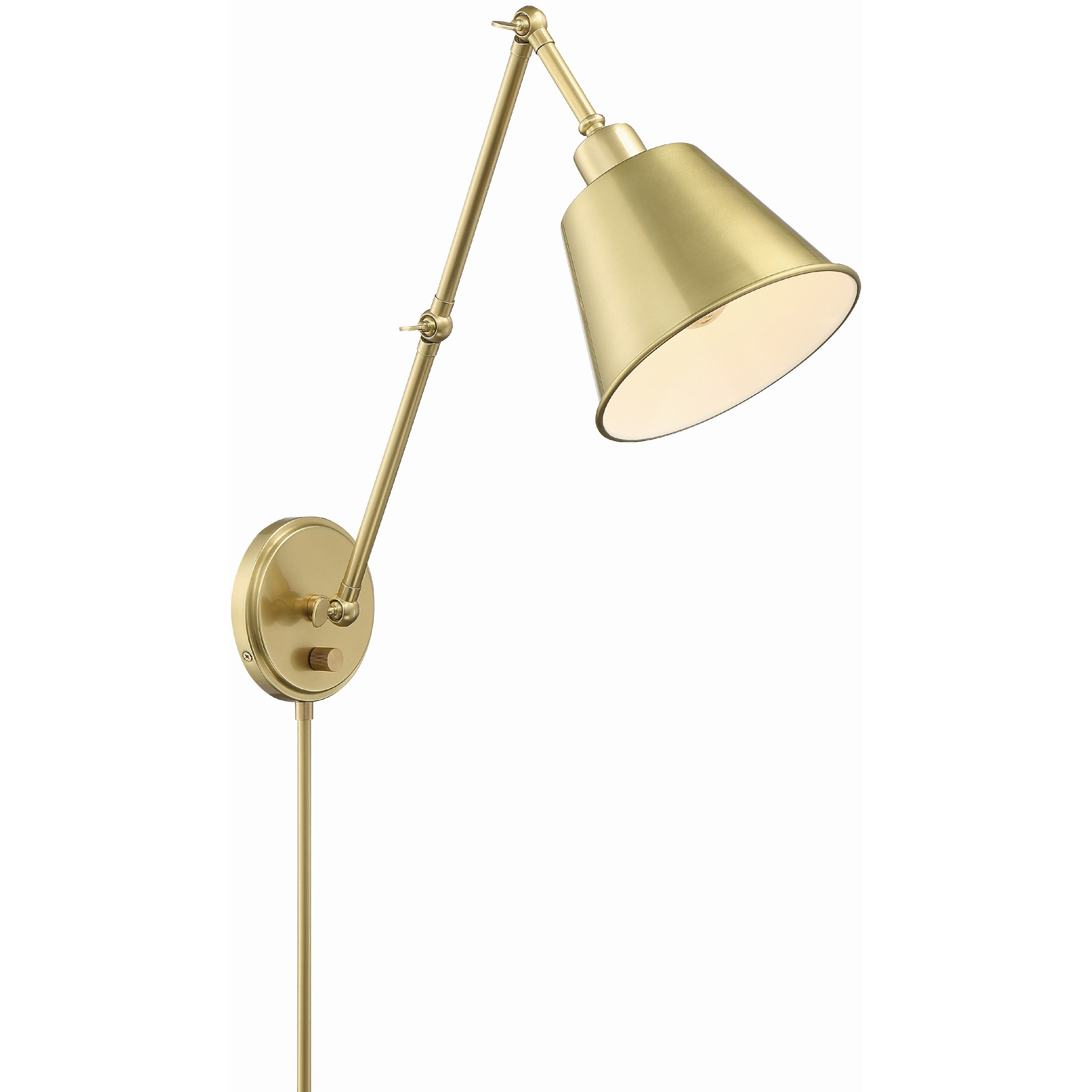 Mitchell 30 inch 60.00 watt Aged Brass Task Sconce Wall Light