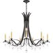 Vesca 9 Light Black Chandelier Ceiling Light in Heritage