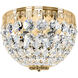 Petit Crystal 3 Light 8 inch Aurelia Flush Mount Ceiling Light in Spectra
