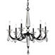 Verona 6 Light 29.9 inch Black Chandelier Ceiling Light, Schonbek Signature