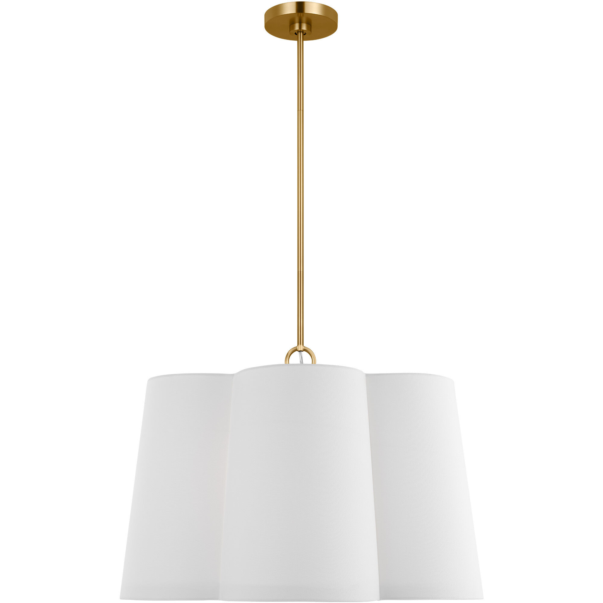 kate spade new york Bronte 4 Light 28 inch Burnished Brass Hanging Shade Pendant Ceiling Light