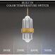 Beyond Silo LED 6 inch Aged Brass Mini Pendant Ceiling Light