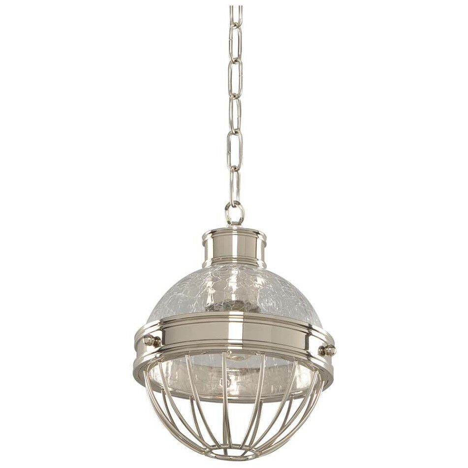 Montauk 1 Light 6.5 inch Polished Nickel Mini Pendant Ceiling Light