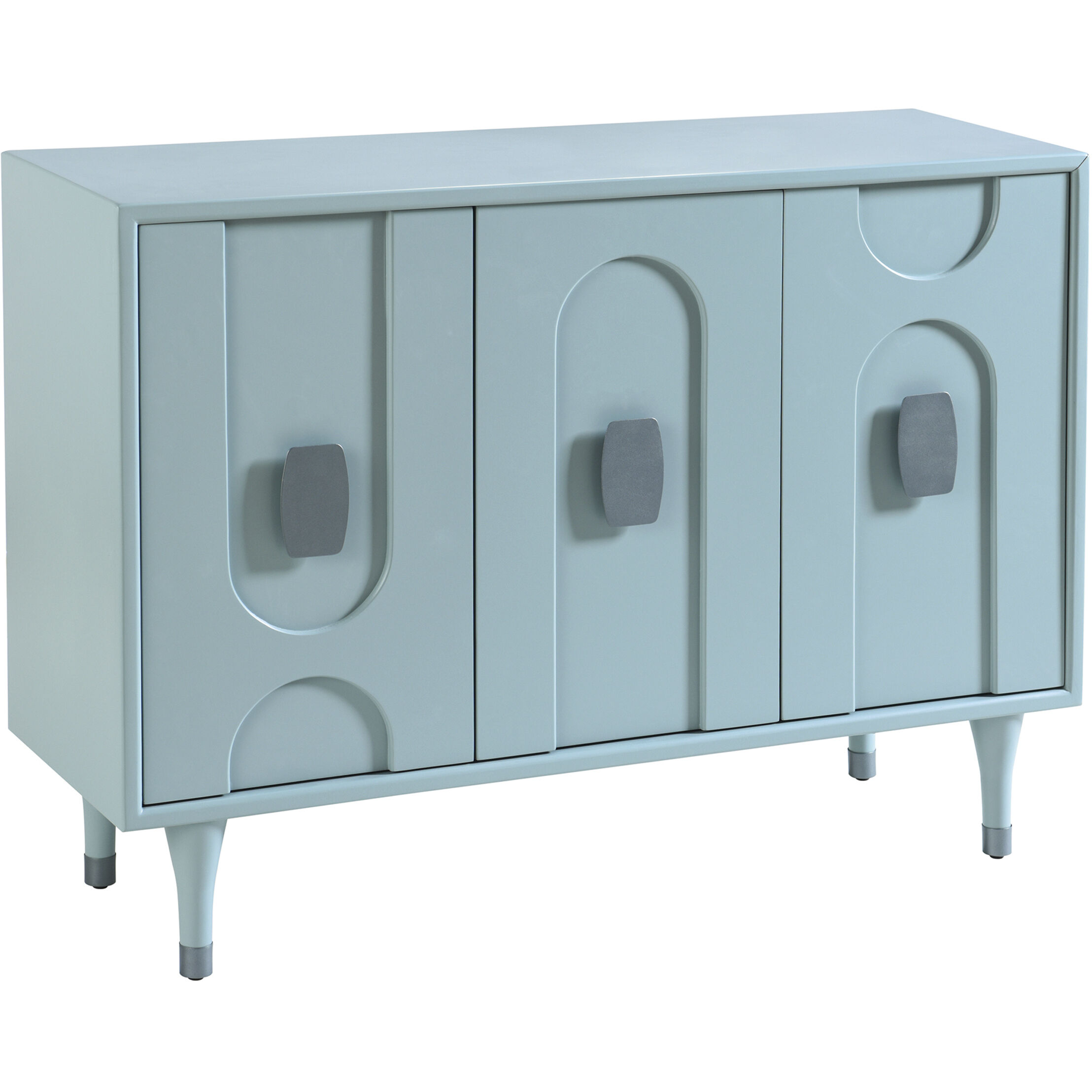 Modern Geo Skye Blue Cabinet