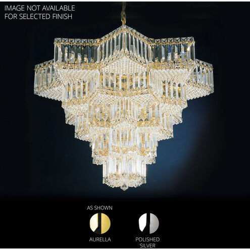 Equinoxe 31 Light Polished Silver Chandelier Ceiling Light in Optic