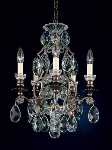 Renaissance 5 Light 14.5 inch Heirloom Bronze Chandelier Ceiling Light in Heritage