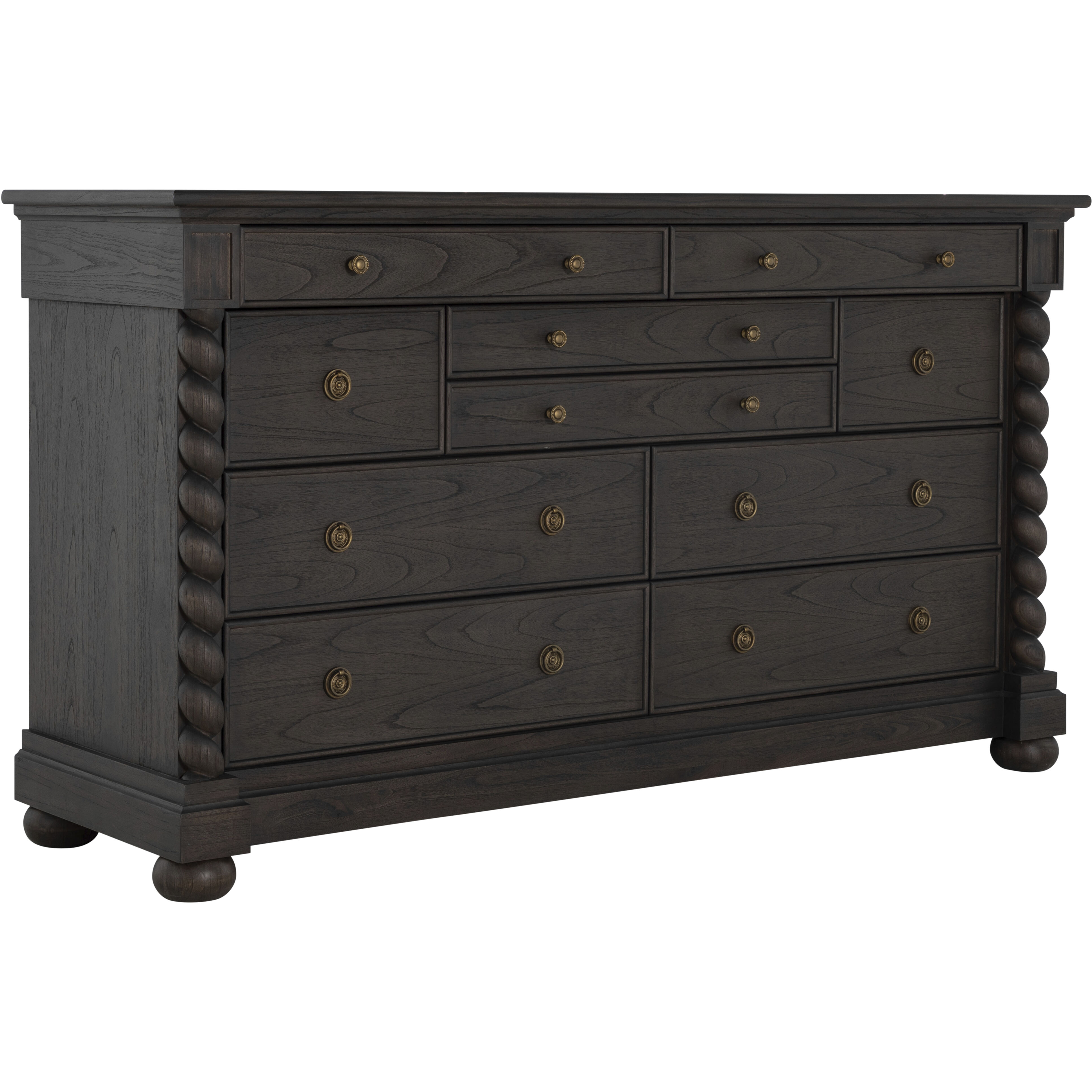 Burkhardt Cerused White / Dark Antique Bronze Dresser