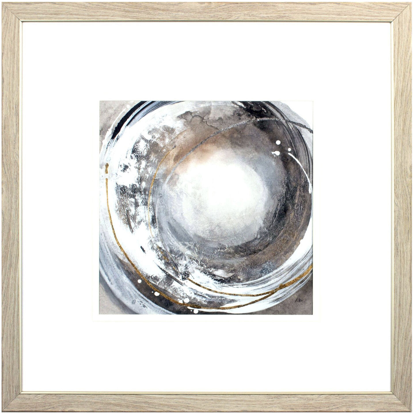Swell Neutral and Metallic and Gray and Brown Framed Art, Propac