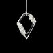 Forever Embelish LED 4.5 inch Polished Chrome with White Rope Mini-Pendant Ceiling Light, White Rope