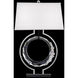 Forever Serenity 29.6 inch 7 watt Polished Chrome Table Lamp Portable Light in Black Rope, Black Rope