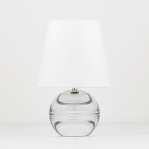 Nicole 13 inch 60 watt Polished Nickel Table Lamp Portable Light