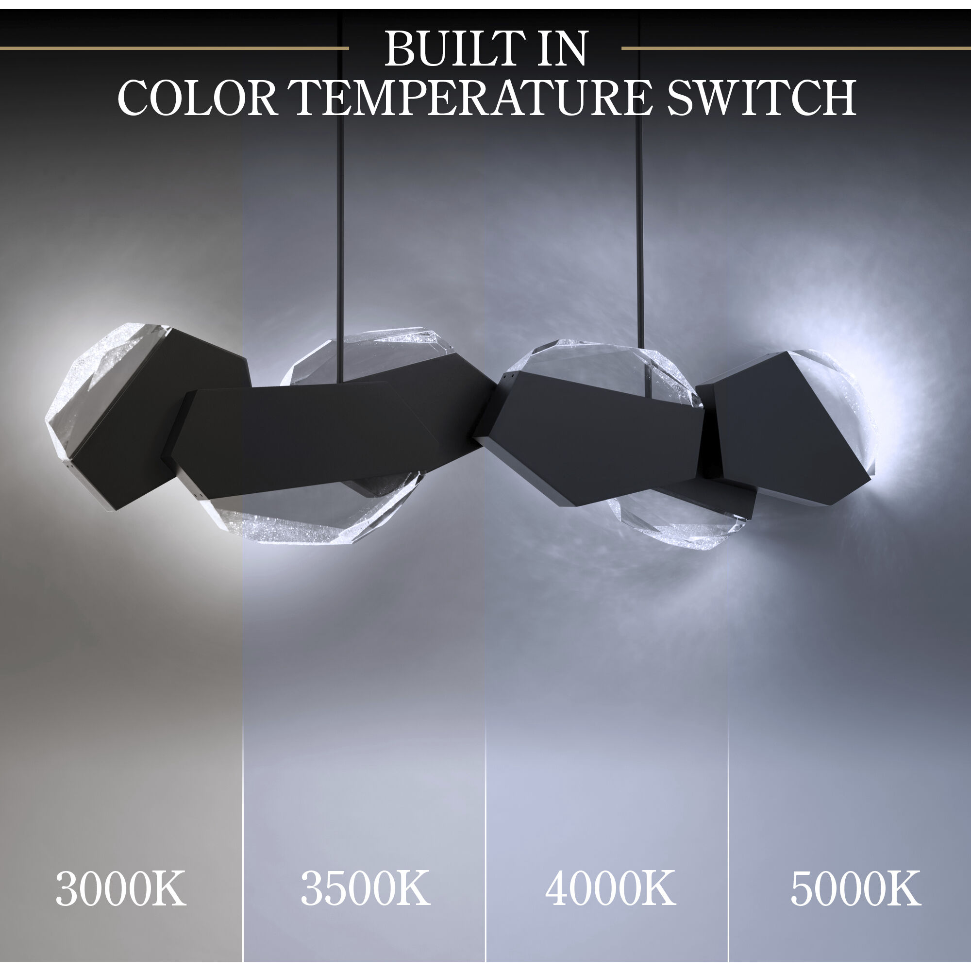 Beyond Palisade LED 47.75 inch Black Linear Pendant Ceiling Light