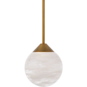 Beyond Quest LED 7.13 inch Aged Brass Pendant Ceiling Light