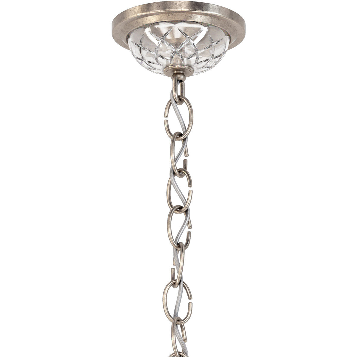 Century 20 Light 37 inch Antique Silver Chandelier Ceiling Light