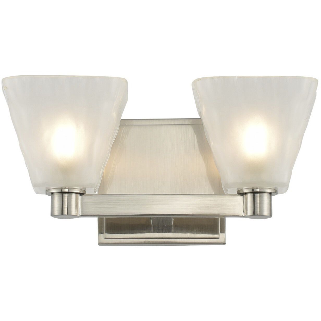 Weston LED 5 inch Glazed Nickel Bath Vanity Light Wall Light