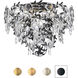 Signature Concetta 3 Light 21.5 inch Heirloom Gold Flush Mount Ceiling Light