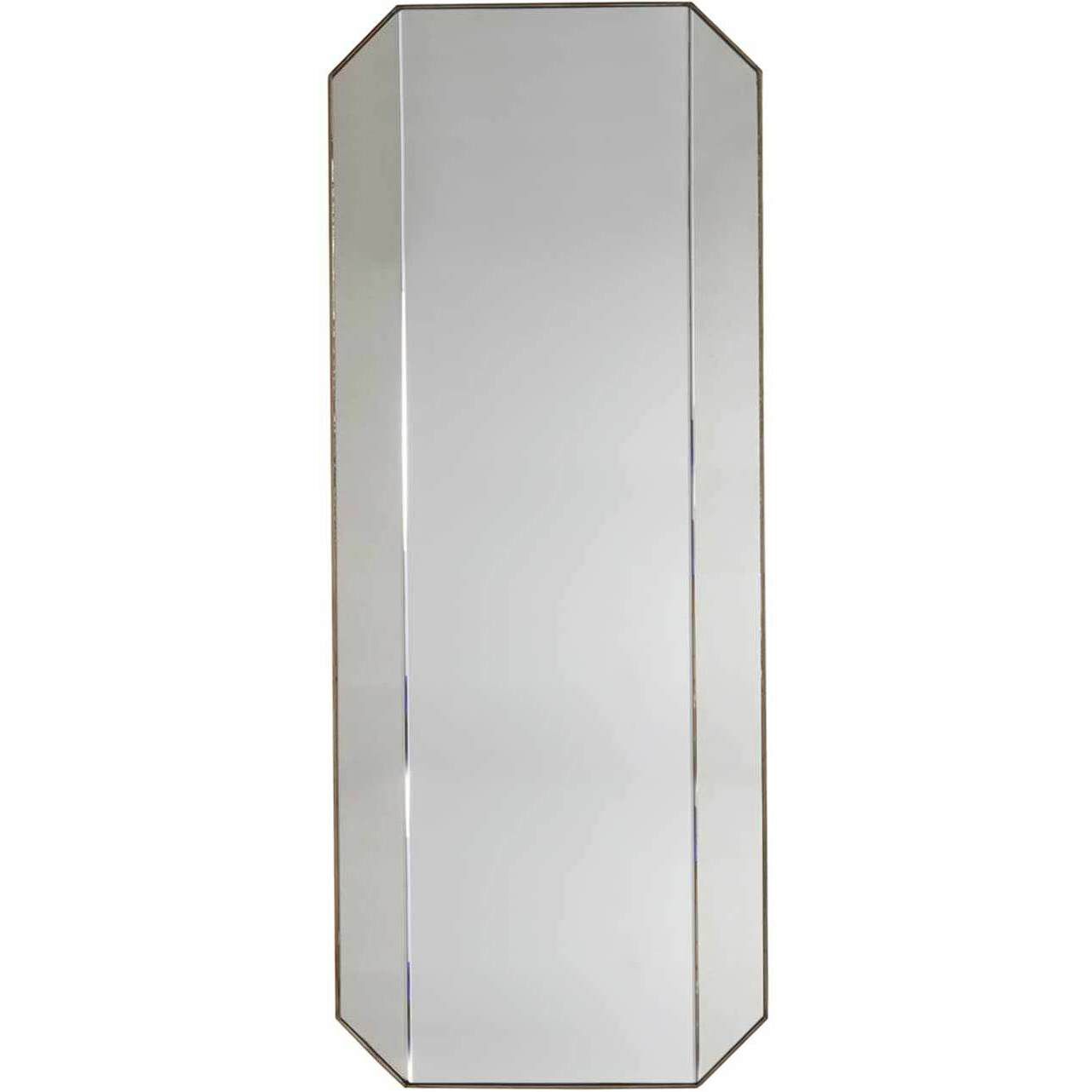 Lacy 60 X 24 inch Brushed Champagne / Regular Mirror / Antique Mirror Mirror
