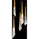 Beyond Solitude LED 17 inch Aged Brass Multi-Light Pendant Ceiling Light, Round Canopy