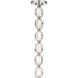 Forever Seduction LED 23 inch Polished Nickel Modular Pendant Ceiling Light, Remote Driver
