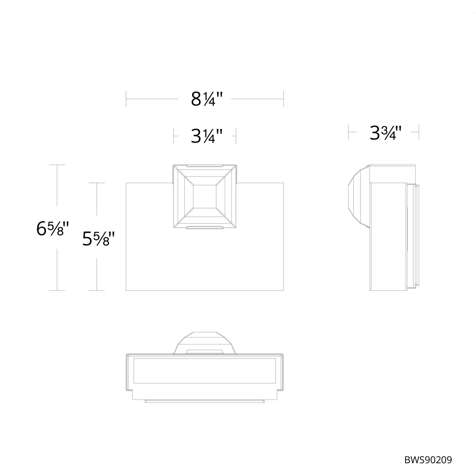 Madison LED 4 inch Black ADA Wall Sconce Wall Light, Beyond