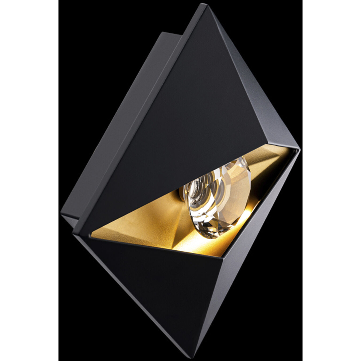 Mythical LED 7 inch Black and Aged Brass Outdoor Wall Light, Beyond