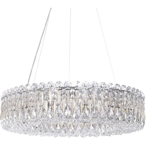 Sarella 12 Light 24 inch Antique Silver Pendant Ceiling Light in Heritage
