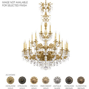Milano 28 Light Florentine Bronze Chandelier Ceiling Light in Florentine Bronze Cast, Radiance
