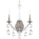 Renaissance Nouveau 2 Light 8 inch Antique Silver Wall Sconce Wall Light