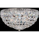 Petit Crystal 4 Light 10 inch Polished Silver Flush Mount Ceiling Light in Spectra