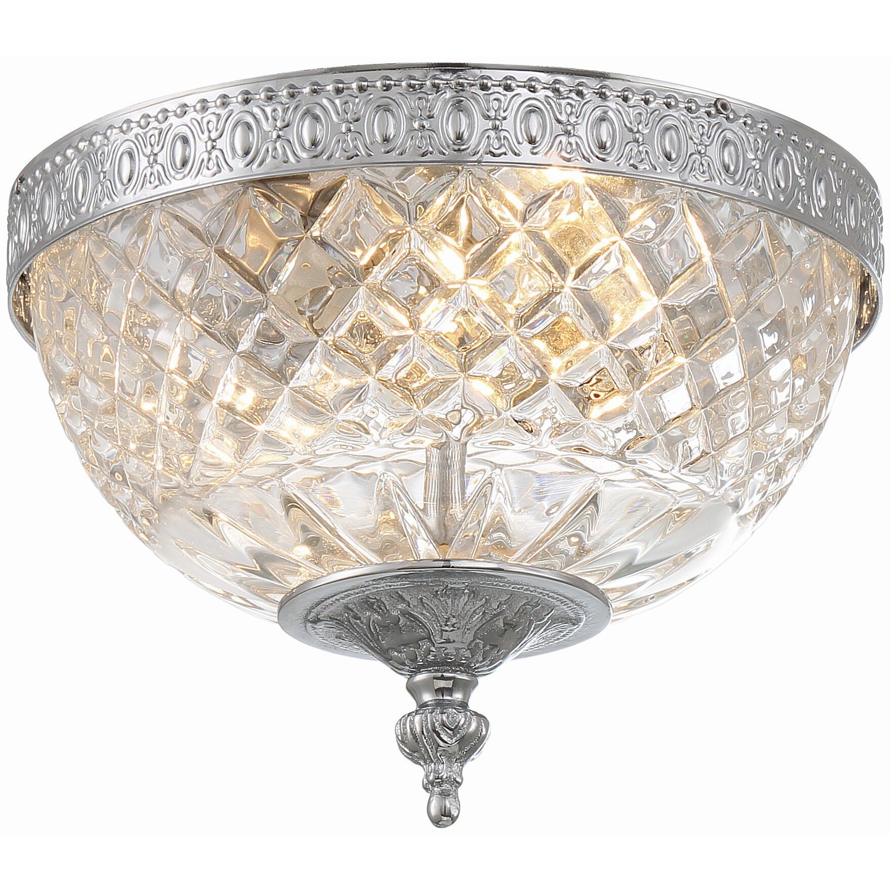 Radley 2 Light 8 inch Polished Chrome Flush Ceiling Light